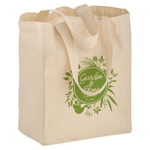 Custom Printed Cotton Canvas Tote Bag (8"x4"x10") - CN8410-SP